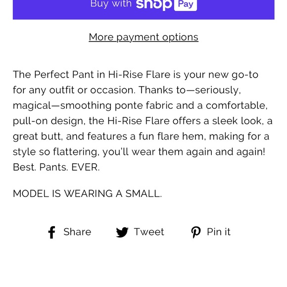 SPANX The Perfect Pant Hi-Rise Flare M - Picture 4 of 11